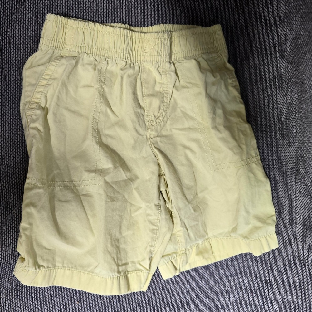 Carters Toddler Boys Yellow Pull On Shorts Elastic Waist Size 4T 2M994710